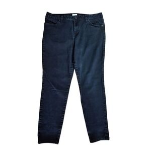 S & Co Black Low Rise Jeggings Womens Size 16S Skinny Stretch Pants Short Petite